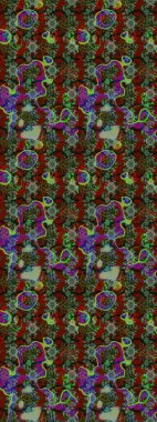 Çiçek desenli eskiz. Yeşil renkli çiçekler. Renkli Bahar Teması eskiz kalıbı. Düz Çiçek Elementleri Tasarım Raster illüstrasyonu.