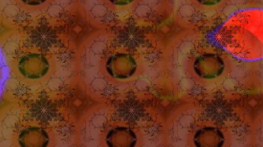 Çiçekli karalama şeklinde Raster çiçek deseni. Yumuşak, yaz çiçekli arka plan. Kahverengi renkte çiçekler.