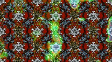 Raster illüstrasyonundaki çiçek desenli çizim. Kahverengi renkli çiçekler. Renkli Bahar Teması eskiz kalıbı. Düz Çiçek Elementleri Tasarımı.