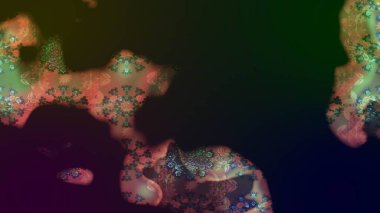 Varicolobrown Raster çizimi. Bir sürü kahverengi ve soyut çiçekli tropik eskiz deseni. Küçük çiçekte sevimli çiçek deseni var..