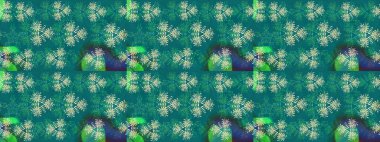 Suluboya, elle çizilmiş. Raster illüstrasyonu. Mavi ve yeşil yapraklı yabani çiçekler. Taslak arkaplan deseni.