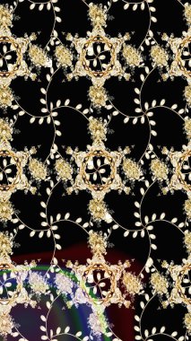 Küçük çiçekteki sevimli çiçek deseni. Siyah renkte çiçekler.