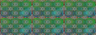 Raster - stok. Yeşil çiçekli kusursuz desen, suluboya çiçek deseni, şirin çiçek, duvar kağıdı, kart veya kumaş için fayanslı.