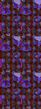 Soyut etnik raster çizim kalıbı. Kabile sanatı boho baskısı, klasik çiçek arkaplanı. Arkaplan dokusu, duvar kağıdı, kırmızı renkli çiçek teması.