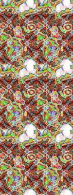 Eskiz Vintage Çiçek Deseni. Raster Kalça dokusu deseni.