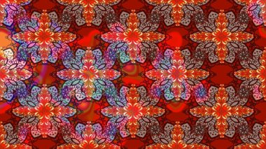 Çiçekli çiçek deseni, suluboya. Kırmızı renkte çiçekler. Renkli bahar temalı eskiz kalıbı. Düz Çiçek Elementleri Tasarım Raster illüstrasyonu.