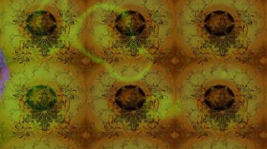 Çiçek desenli eskiz, yaz çiçekleri. Kahverengi renkli çiçekler. Renkli Bahar Teması eskiz kalıbı. Düz Çiçek Elementleri Tasarımı.