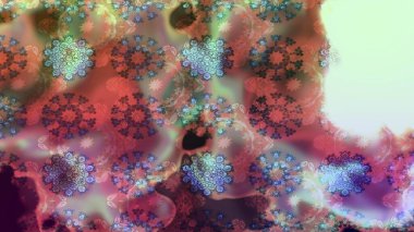 Tropik çiçek desenleri. Raster illüstrasyonu. Tarafsız renklerde çiçekler.