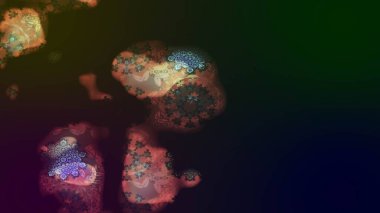 Çiçekli bahar çiçekleri. Küçük çiçekte güzel bir desen. Küçük renkli çiçekler. Moda baskıları için zarif bir şablon. Motley illüstrasyonu.