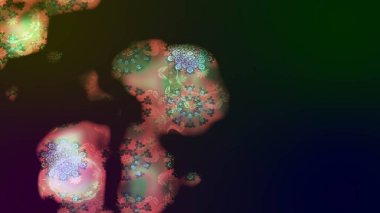 Tomurcukları papatya çiçekleri olan sevimli bir çiçek deseni. Eskiz geçmişi. Raster illüstrasyonu. Kumaş, tekstil, duvar kağıdı baskısı için. Eski usul. Miles Fleur, dandik süs.