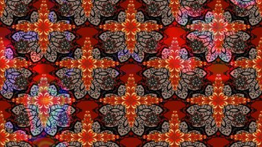 Çiçekli çiçek deseni, suluboya. Raster deseni. Süslü kumaş deseni.