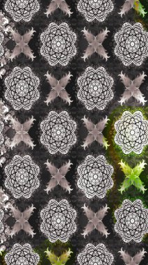 Şirin çiçek elementleri. Raster illüstrasyonu. Taslak desenli, modaya uygun kumaş deseni. Renkli Bahar Teması eskiz kalıbı. Düz Çiçek Elementleri Tasarımı.