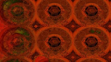 Kahverengi renkte güzel çiçekler, suluboya desenli, duvar kağıdı, kart ya da kumaş için fayanslı eskizler. Raster..