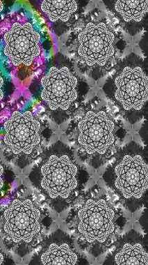 Küçük çiçekteki sevimli çiçek deseni. Gri renkli çiçekler.