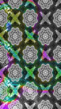 Küçük çiçekteki sevimli çiçek deseni. Gri renkli çiçekler. Raster illüstrasyonu.