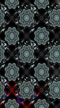 Çiçekli yumuşak bir eskiz şekli. Raster çiçekleri klasik tarzda çizilmiş. Yumuşak, bahar çiçekleri siyah renklerde. Raster illüstrasyonu.