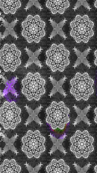 Gri renkli güzel çiçekli eskiz deseni, suluboya çiçek deseni, duvar kağıdı, kart ya da kumaş için fayanslı. Raster..