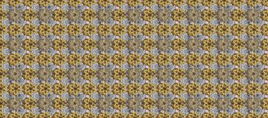 Barok tarzında kusursuz bir doğulu süsü. Gri, kahverengi ve altın elementli nötr renklerde geleneksel klasik altın raster deseni.