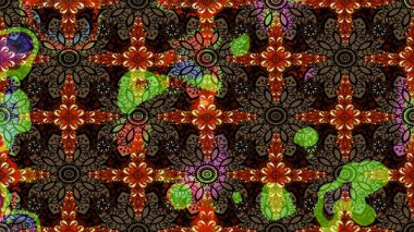 Raster deseni. Çiçekli çiçek deseni, suluboya. Süslü kumaş deseni.