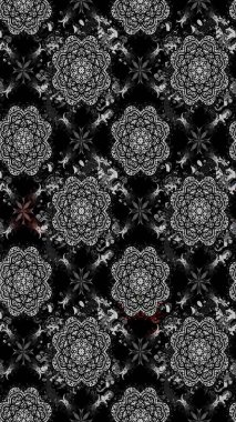 Sevimli çiçek raster deseni. Siyah renkli çiçekler. Renkli Yaz Temalı eskiz kalıbı. Düz Çiçek Elementleri Tasarımı.