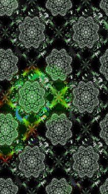 Çiçekli karalama şeklinde Raster çiçek deseni. Yumuşak, bahar çiçekli arka plan. Siyah renkte çiçekler.