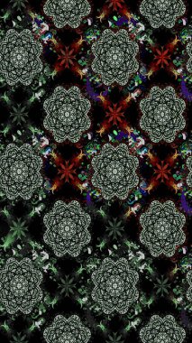 Küçük çiçekteki sevimli çiçek deseni. Siyah renkte çiçekler.