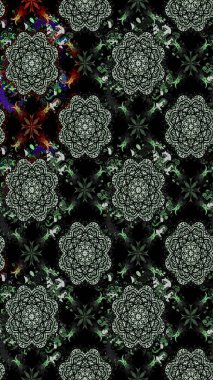 Yapraklı çizim şekli. Şirin, zarif çiçekler Raster illüstrasyonu. Poster ya da kapak için arka plan. Tekstil için figür. Davetiye ve kartpostal tasarımı için dekoratif çiçek unsurları.