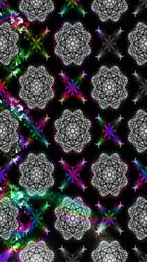 Küçük çiçekteki sevimli çiçek deseni. Raster illüstrasyonu. Çizim.