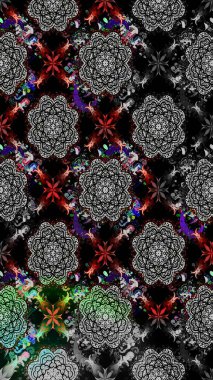 Çiçekli karalama şeklinde Raster çiçek deseni. Nazik, narin çiçek arkaplanı. Siyah renkte çiçekler.