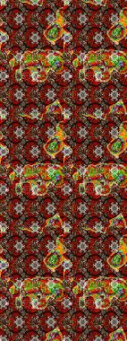 Raster suluboya çiçek deseni, narin çiçekler, kahverengi çiçekler, tebrik kartı şablonu. Raster Güzel kumaş deseni.