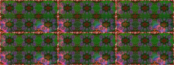 Yeşil ve kahverengi renkli güzel çiçeklerle kusursuz desenler suluboya desenli, duvar kağıdı, kart veya kumaş için fayanslı. Raster..