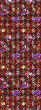 Çiçek arkaplan. Çizim raster deseni. Güzel kumaş deseni.