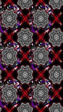 Çiçekli karalama şeklinde Raster çiçek deseni. Nazik, narin çiçek arkaplanı. Siyah renkte çiçekler.