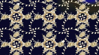 Raster illüstrasyonu. Güzel kumaş deseni. Bahar çiçekli güzel bir çiçek deseni..