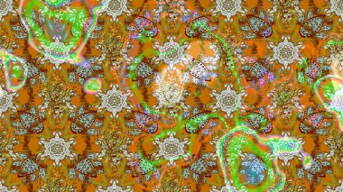 Eski usul küçük çiçekli şirin bir eskiz deseni. Moda arka planında parlak buketler. Kumaş, duvar kağıdı ve kağıt üzerine baskı yapmak için gelişen arka plan. Raster illüstrasyonu.