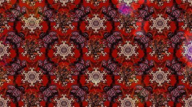 Çiçekli karalama şeklinde Raster çiçek deseni. Yumuşak, yaz çiçekli arka plan. Kahverengi renkte çiçekler.