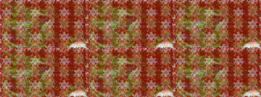 Kahverengi renkli çiçekler. Çiçek süsü ile kusursuz desen. Raster illüstrasyonu.