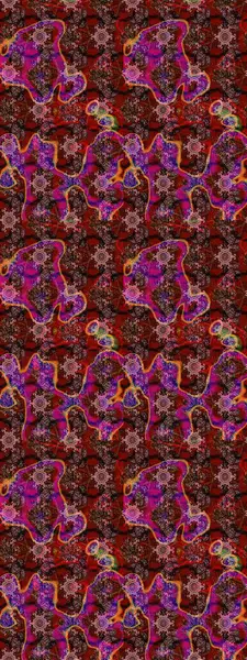 Küçük çiçekli yay deseni çiz. Raster illüstrasyonu. Suluboya tarzında kahverengi renkler üzerine.