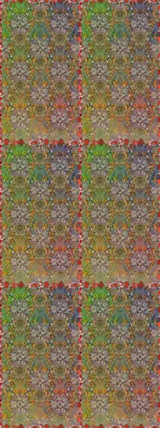 Raster illüstrasyonu. Kahverengi renkli çiçekler. Asya tekstil tarzında. Renkli Bahar Temalı Kusursuz Arkaplan. Kusursuz çiçek deseni. Düz Çiçek Elementleri Tasarımı.