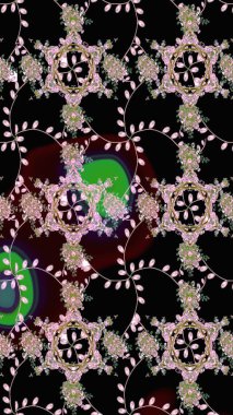 Çiçekli karalama şeklinde Raster çiçek deseni. Nazik, narin çiçek arkaplanı. Siyah renkte çiçekler.