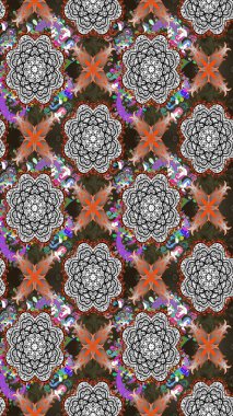 Küçük çiçekteki sevimli çiçek deseni. Güzel karalamalı çiçek desenli çizim. Güzel kumaş deseni. Raster illüstrasyonu.