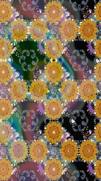 Raster şirin suluboya çiçek desenleri çiziyor. Büyük bir çiçek boyası seti. Kartlar, davetiyeler, tarih kartları ve daha fazlası için kullanılabilir.