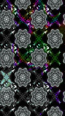 Küçük bir çiçekte eskiz deseni. Hoş bir çiçek geçmişi var. Güzel kumaş deseni. Raster illüstrasyonu.