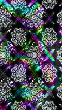 Çiçekli yaz çiçekleri. Küçük çiçekte güzel bir desen. Küçük renkli çiçekler. Moda baskıları için zarif bir şablon. Motley illüstrasyonu. Çizim.