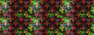 Çiçek desenli eskiz. Siyah renkli çiçekler. Tişört baskısı için çiçek boyama rasteriName.