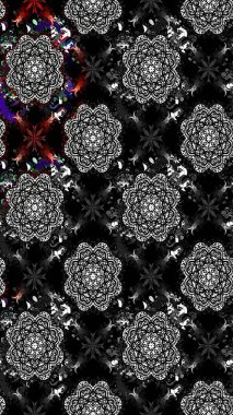 El yapımı çiçek ve bitki koleksiyonu. Raster illüstrasyonu. Eskiz tarzı siyah renkler. Şirin karalamalı çiçek desenli çizim. Raster illüstrasyonu.