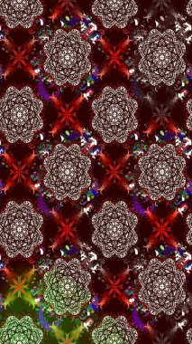 Çiçekli karalama şeklinde Raster çiçek deseni. Nazik, narin çiçek arkaplanı. Kahverengi renkte çiçekler.