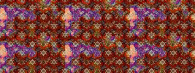 Soyut etnik raster çizim kalıbı. Kabile sanatı boho baskısı, klasik çiçek arkaplanı. Arkaplan dokusu, duvar kağıdı, kahverengi renkli çiçek teması.