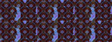 Suluboya çiçekli çiçek deseni. Raster illüstrasyonu. Kahverengi renkli güzel tekstil.