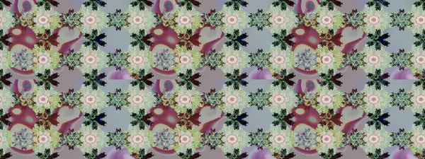 Raster çiçek izi. Klasik taslak çizimi. Çiçek grisi ve nötr çizim deseni.